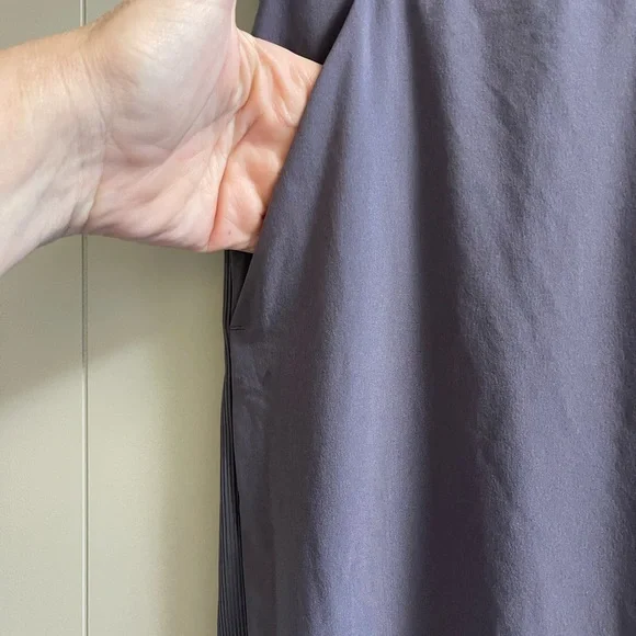 Athleta Brooklyn Mid Rise Ankle Pants Twilight Gray Size 6 Travel Athleisure - Picture 6 of 7